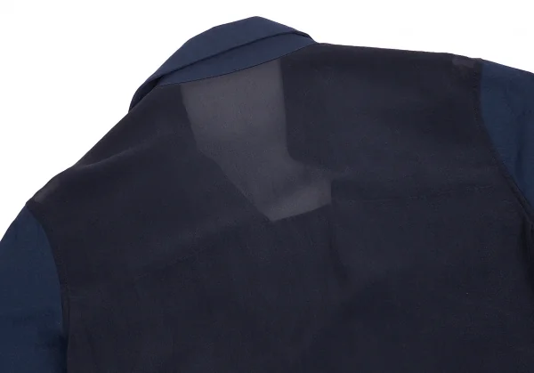 Yohji Yamamoto NOIR See-through switched Shirt K-69206_012