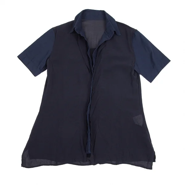 Yohji Yamamoto NOIR See-through switched Shirt K-69206_002