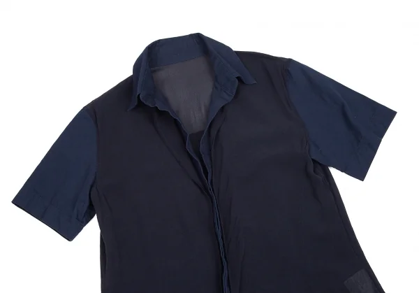 Yohji Yamamoto NOIR See-through switched Shirt K-69206_003