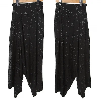 【SALE】ヨウジヤマモト ファムYohji Yamamoto FEMME 特殊プリントサルエルパンツ