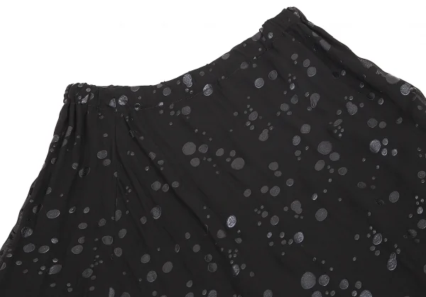 【SALE】ヨウジヤマモト ファムYohji Yamamoto FEMME 特殊プリントサルエルパンツ 黒2 K-69209_003