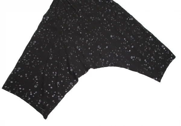 【SALE】ヨウジヤマモト ファムYohji Yamamoto FEMME 特殊プリントサルエルパンツ 黒2 K-69209_005