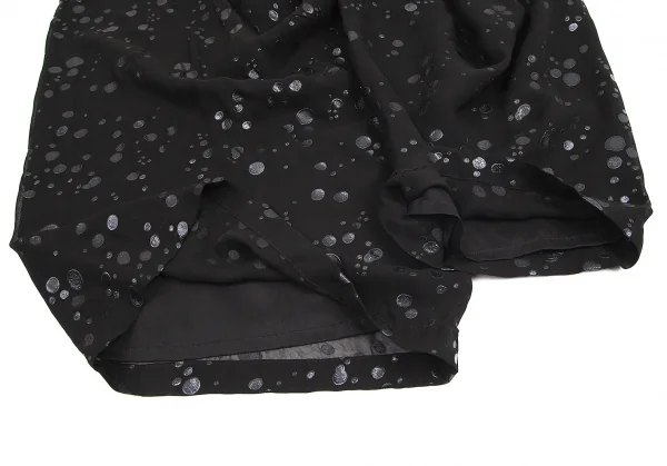 【SALE】ヨウジヤマモト ファムYohji Yamamoto FEMME 特殊プリントサルエルパンツ 黒2 K-69209_006