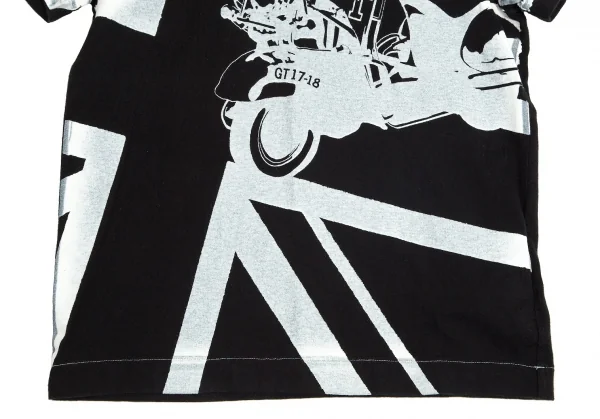 良品 19SS tricot COMME des GARCONS トリココムデギャルソン ロゴプリント Tシャツ カットソー トップス 半袖 AD2018 S 白 ホワイト レディース 古着 中古 USED トリココムデギャルソンtricot COMME des GARCONS コットンフローラル