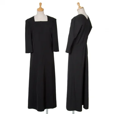 ジュンヤワタナベ コムデギャルソンJUNYA WATANABE COMME des GARCONS ウールエステルギャバつまみスクエアネックワンピース