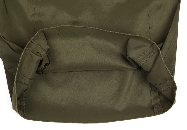 【SALE】ジルサンダーネイビーJIL SANDER NAVY ポリシルク光沢スカート カーキ34 K-69464_009