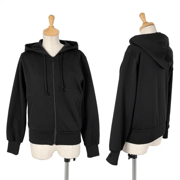 COMME des GARCONS Poly Zip Design Hoodie Black S K-69573_001