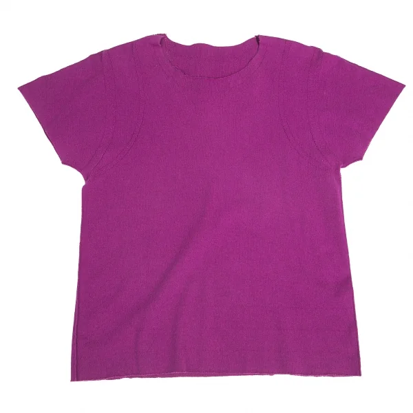 【SALE】イッセイミヤケ エーポックISSEY MIYAKE A-POC ショルダーラインカットソー 赤紫2 K-69607_001