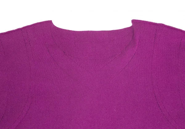 【SALE】イッセイミヤケ エーポックISSEY MIYAKE A-POC ショルダーラインカットソー 赤紫2 K-69607_010