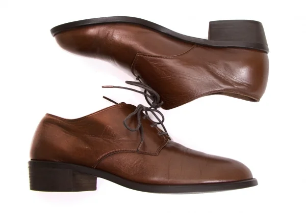 【SALE】ワイズY’s レザーシューズ 茶XL（24位） K-69674_002