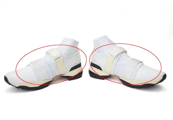 カヨ ナカムラ バイ ワイズKAYO NAKAMURA by Y's ベルクロネオプレーンンスニーカー 4 白4（23位） K-69960_010