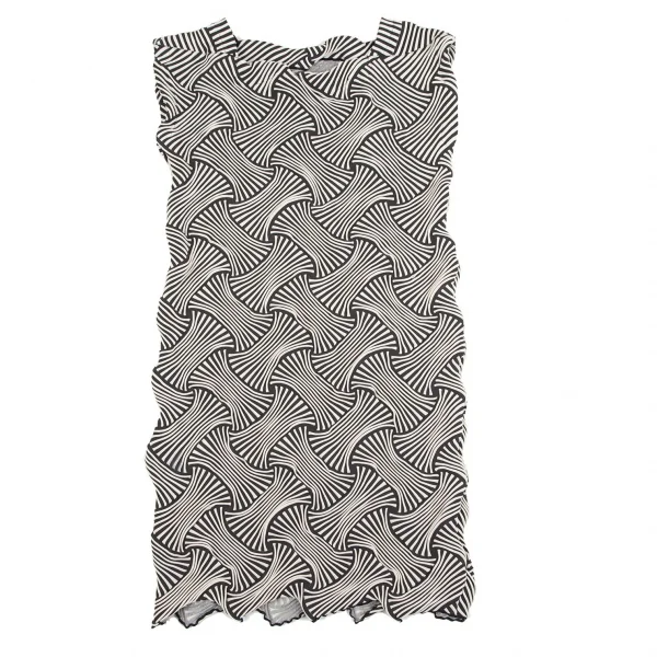 ISSEY MIYAKE Emboss Design Sleeveless Dress K-70073_002