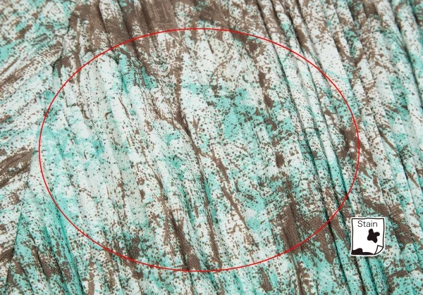 【SALE】イッセイミヤケISSEY MIYAKE ペイント柄ドルマンスリーブワイドトップス 茶青2 K-70086_005