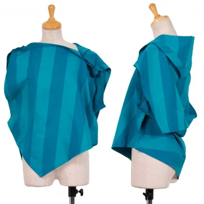 イッセイミヤケISSEY MIYAKE 132 5. ストライプデザインノースリーブ