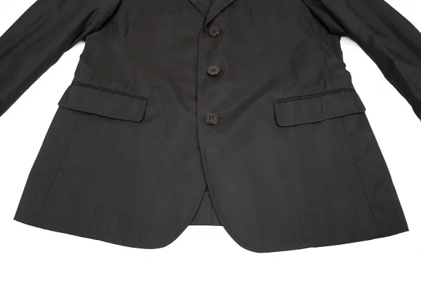 【SALE】イッセイミヤケ メン エーポックISSEY MIYAKE MEN A-POC グラデーションチェック３Bポリシルクジャケット 黒2 K-70196_009