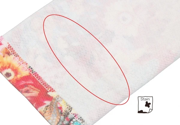 【SALE】コムデギャルソンCOMME des GARCONS フラワープリントインサイドアウト切替カットソー 白赤マルチS位 K-70209_012