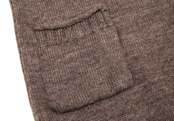 【SALE】リミフゥLIMI feu ウールローゲージニットチュニック 茶S K-70220_007