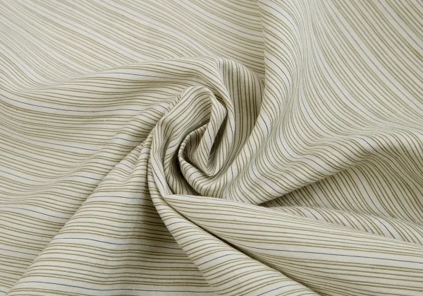 新品!【SALE】マドモアゼルノンノンMademoiselle NON NON混紡ストライプ七分袖シャツ ライトグリーンM K-70263_012