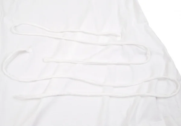 【SALE】コムデギャルソンCOMME des GARCONS バックシャーリングウエストドローコードTシャツ 白M位 K-70372_007