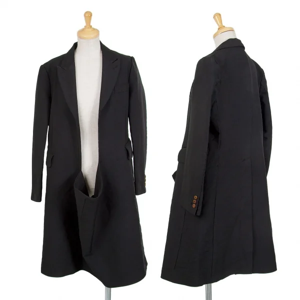 【SALE】コムデギャルソンCOMME des GARCONS エステルスクエアカットプルオーバージャケット 黒S K-70395_001