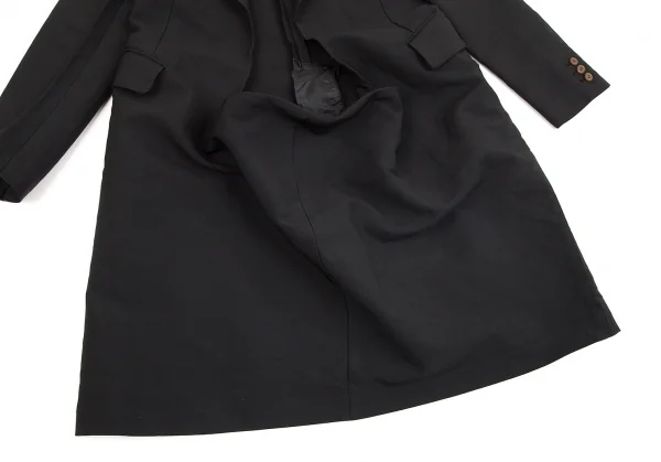 【SALE】コムデギャルソンCOMME des GARCONS エステルスクエアカットプルオーバージャケット 黒S K-70395_010