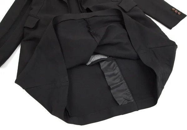 【SALE】コムデギャルソンCOMME des GARCONS エステルスクエアカットプルオーバージャケット 黒S K-70395_011