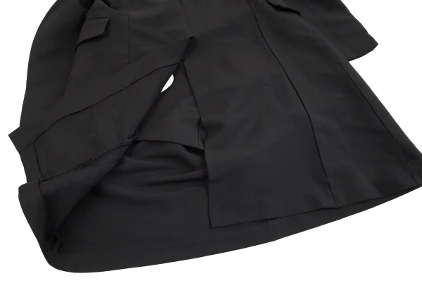 【SALE】コムデギャルソンCOMME des GARCONS エステルスクエアカットプルオーバージャケット 黒S K-70395_013