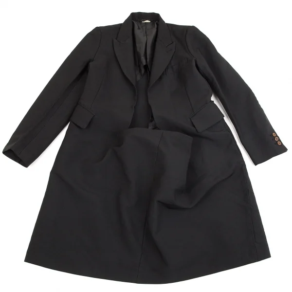 【SALE】コムデギャルソンCOMME des GARCONS エステルスクエアカットプルオーバージャケット 黒S K-70395_002