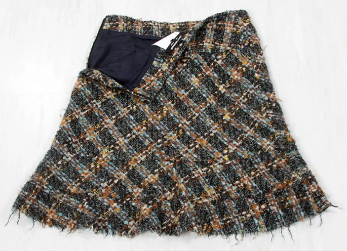 JUNYA WATANABE COMME des GARCONS Plaid mohair wool blend flare skirt(K-5118) K-5118_003