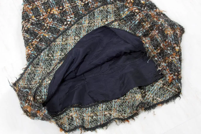 JUNYA WATANABE COMME des GARCONS Plaid mohair wool blend flare skirt(K-5118) K-5118_004