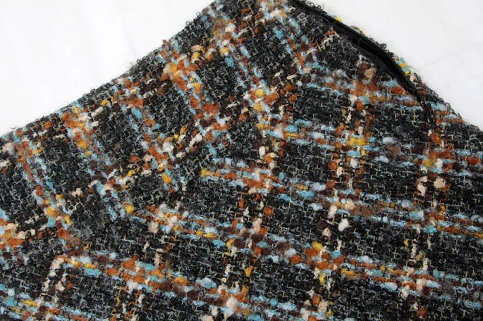 JUNYA WATANABE COMME des GARCONS Plaid mohair wool blend flare skirt(K-5118) K-5118_006