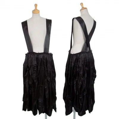 ブラック コムデギャルソンBLACK COMME des GARCONS キュプラタック吊りスカート