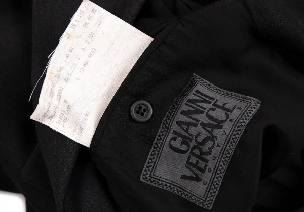 ジャンニヴェルサーチGIANNI VERSACE メデューサ裏地ウール3Bジャケット チャコールグレー50 K-70475_015