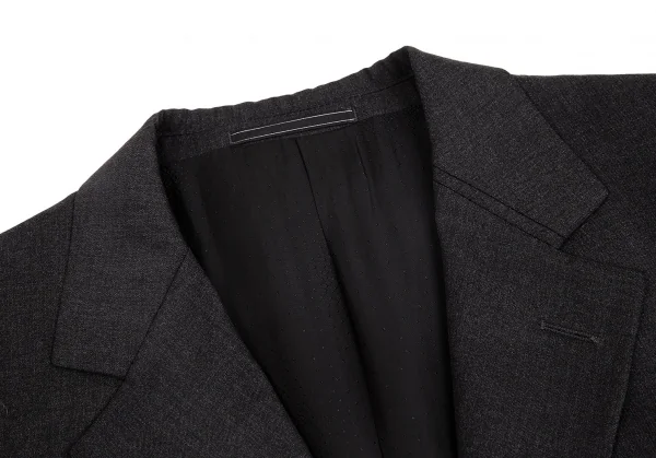 ジャンニヴェルサーチGIANNI VERSACE メデューサ裏地ウール3Bジャケット チャコールグレー50 K-70475_003