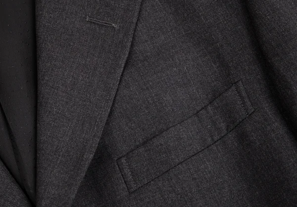 ジャンニヴェルサーチGIANNI VERSACE メデューサ裏地ウール3Bジャケット チャコールグレー50 K-70475_004