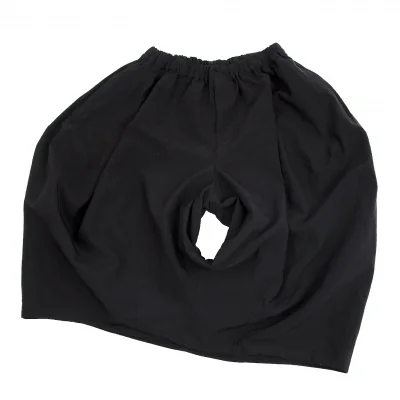 ブラックコムデギャルソンBLACK COMME des GARCONS 製品染めエステルドーナッツパンツ