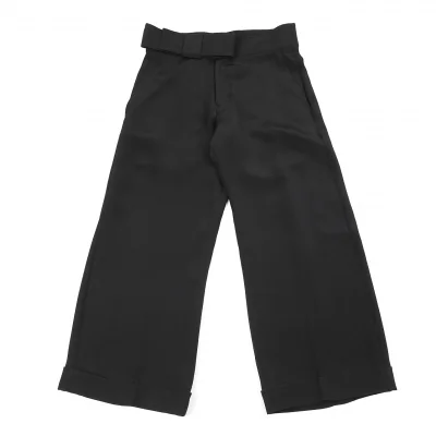 【SALE】ヨウジヤマモト ファムYohji Yamamoto FEMME シルクベルトデザインパンツ