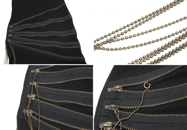 Jean-Paul GAULTIER FEMME Zip Design Sleeveless Dress K-70610_007