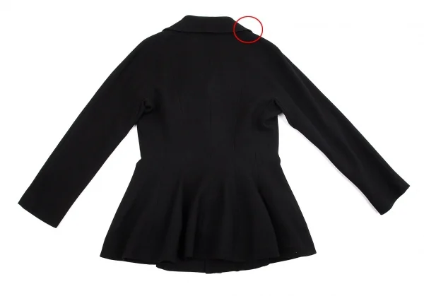 【SALE】リミフゥLIMI feu デカボタンヘチマカラーウールジャケット 黒S K-70629_010