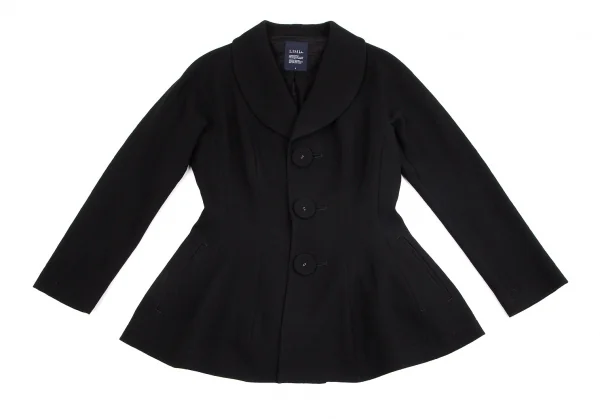 【SALE】リミフゥLIMI feu デカボタンヘチマカラーウールジャケット 黒S K-70629_002