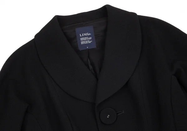 【SALE】リミフゥLIMI feu デカボタンヘチマカラーウールジャケット 黒S K-70629_003