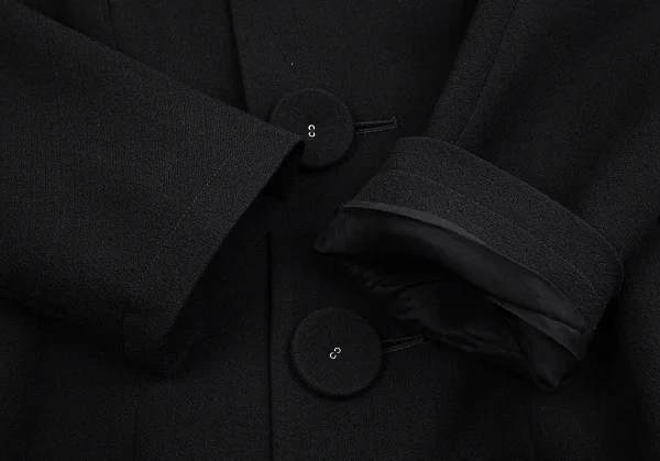 【SALE】リミフゥLIMI feu デカボタンヘチマカラーウールジャケット 黒S K-70629_006