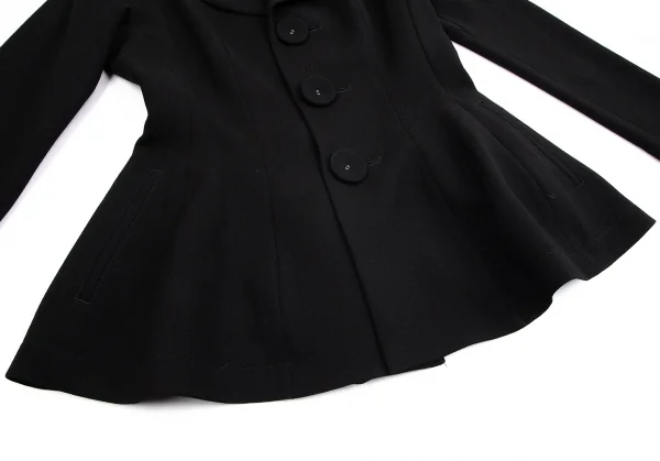 【SALE】リミフゥLIMI feu デカボタンヘチマカラーウールジャケット 黒S K-70629_007