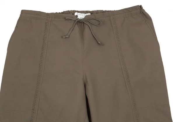 プリーツプリーズPLEATS PLEASE カットデザインパンツ カーキ1 K-70726_002