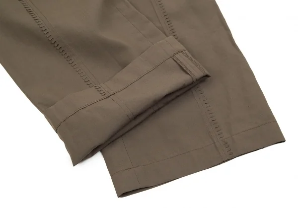 プリーツプリーズPLEATS PLEASE カットデザインパンツ カーキ1 K-70726_009