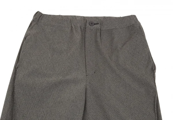 プリーツプリーズ エーポックPLEATS PLEASE A-POC 斜め縞ひだ付きワイドパンツ グレー3 K-70753_002