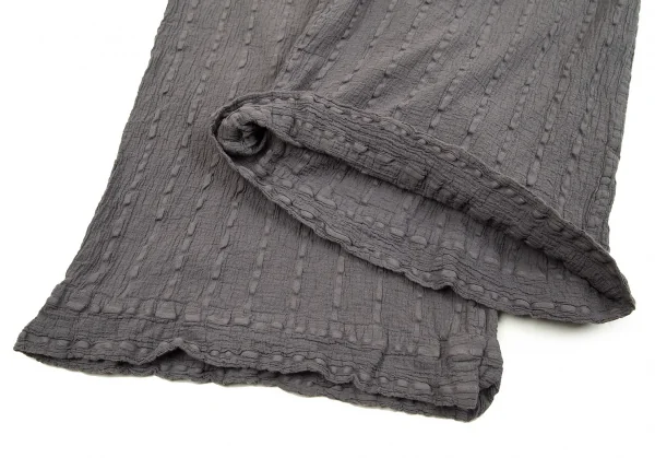 イッセイミヤケ ミーISSEY MIYAKE me コットンカリフラワーワイドパンツ グレーF K-70770_007