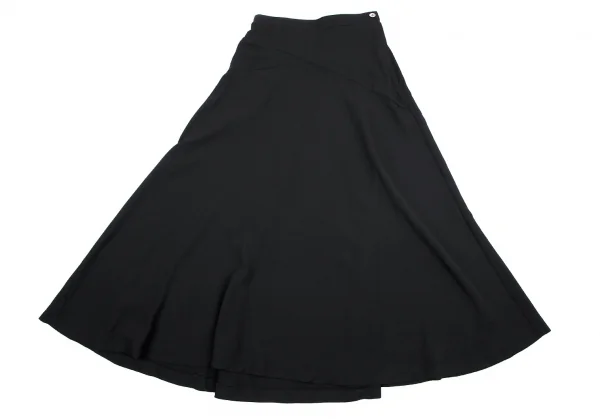 トリココムデギャルソンtricot COMME des GARCONS エステルジョーゼットバイアス切替フレアスカート 黒S K-70821_002