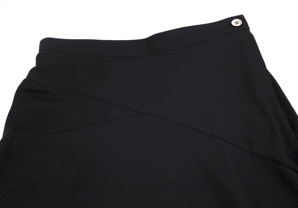 トリココムデギャルソンtricot COMME des GARCONS エステルジョーゼットバイアス切替フレアスカート 黒S K-70821_003