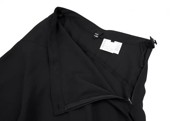 トリココムデギャルソンtricot COMME des GARCONS エステルジョーゼットバイアス切替フレアスカート 黒S K-70821_005